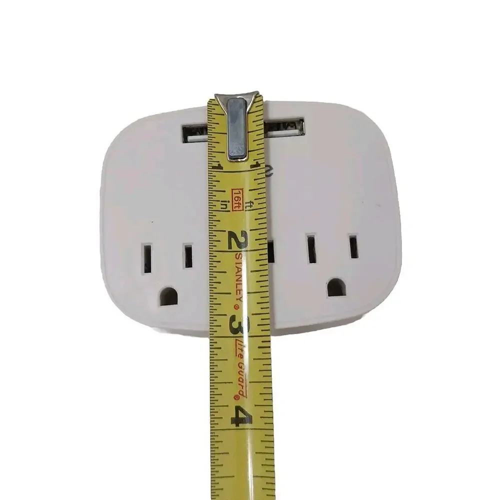 iHome 3 Outlet Smart Surge Protector IVORY 3 Prong Ivory Office Home Work Works!